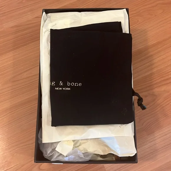 Brand new Rag & Bone Melrose Mid kitten heel sandals. Size 10. Mint nubuck. - Picture 12 of 13